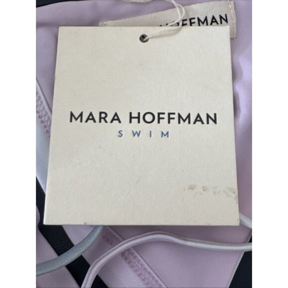 Mara Hoffman Women's M Sage Colorblock Multi Bikini Swim Top NWT Geometric - Picture 7 of 13